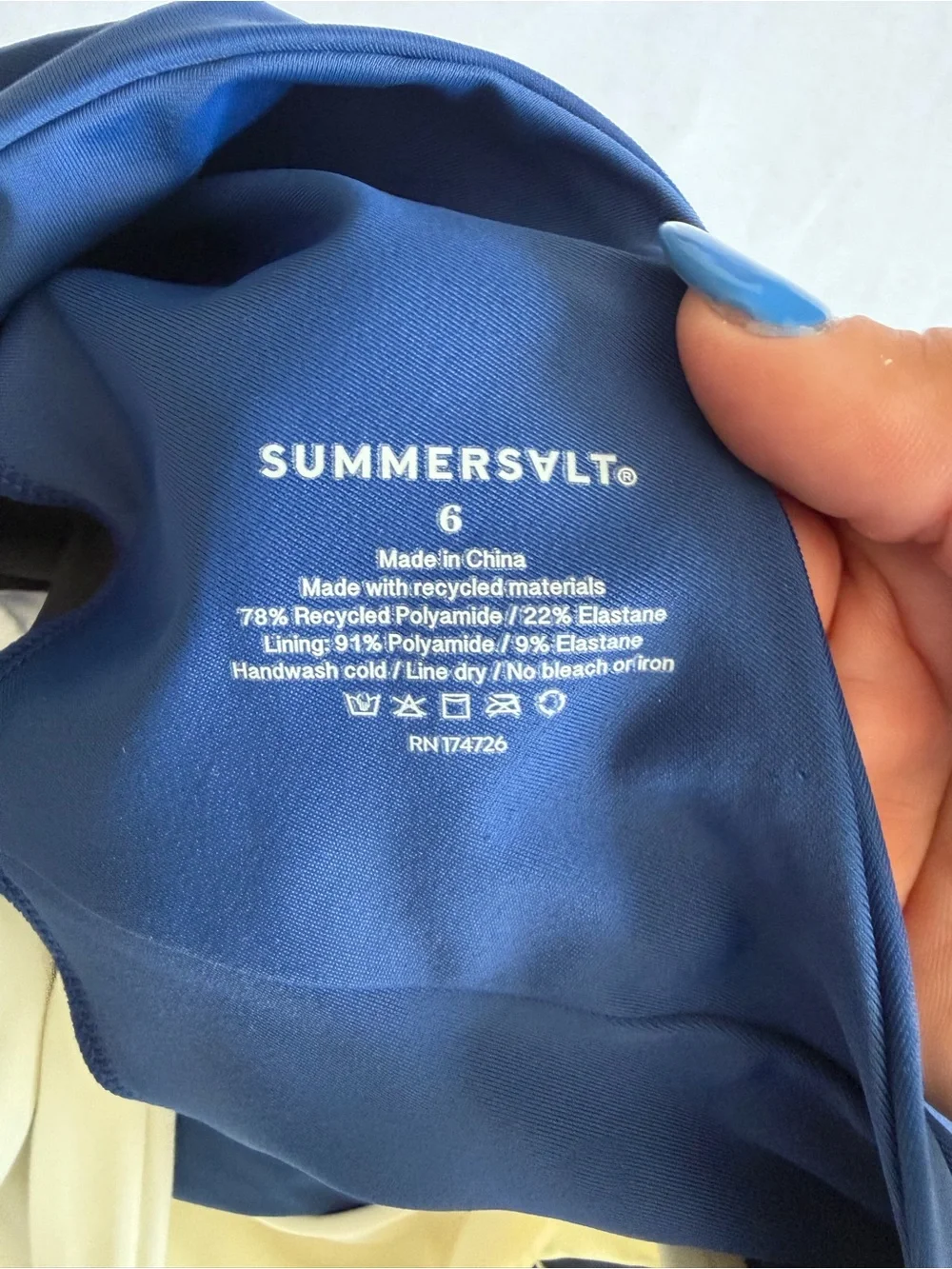 NWT Summersalt "The Sidestroke" One Shoulder One Piece Bathing Suit - Picture 12 of 16